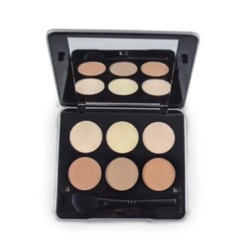 Brand New Contour Kit 6 Colors Tin Case Mirror ME - Picture 1 of 8